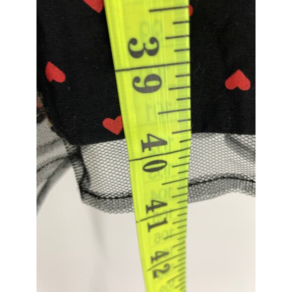 Muxxn 1950s Style Vintage Swing Party Heart Dress Low Neckline Size 14 - Picture 6 of 7